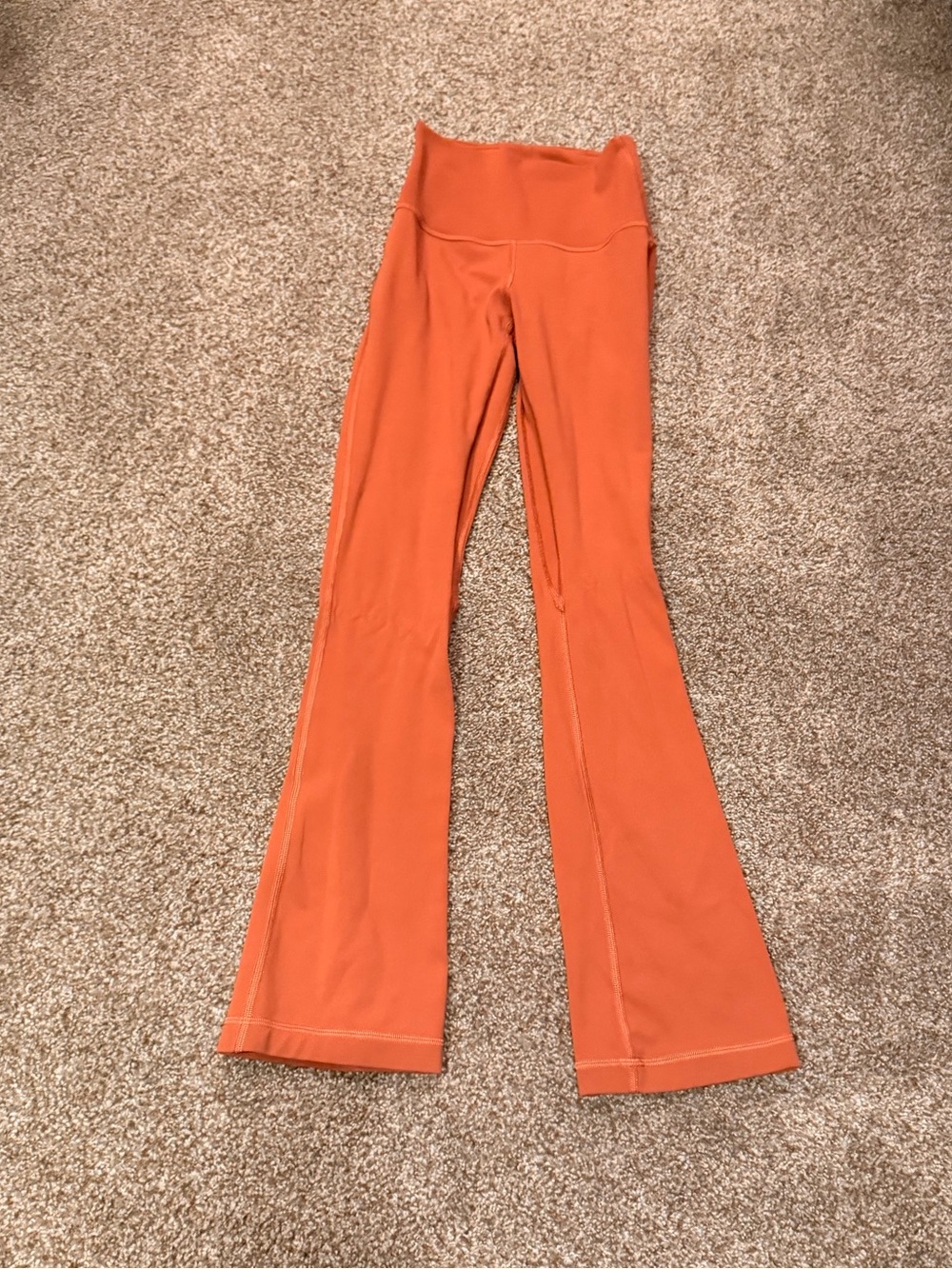 lululemon athletica Burnt Orange Flare Leggings